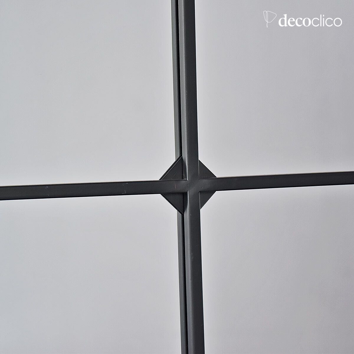 Spiegel Fenster Metall schwarz 80 x 130 cm  Saïgon