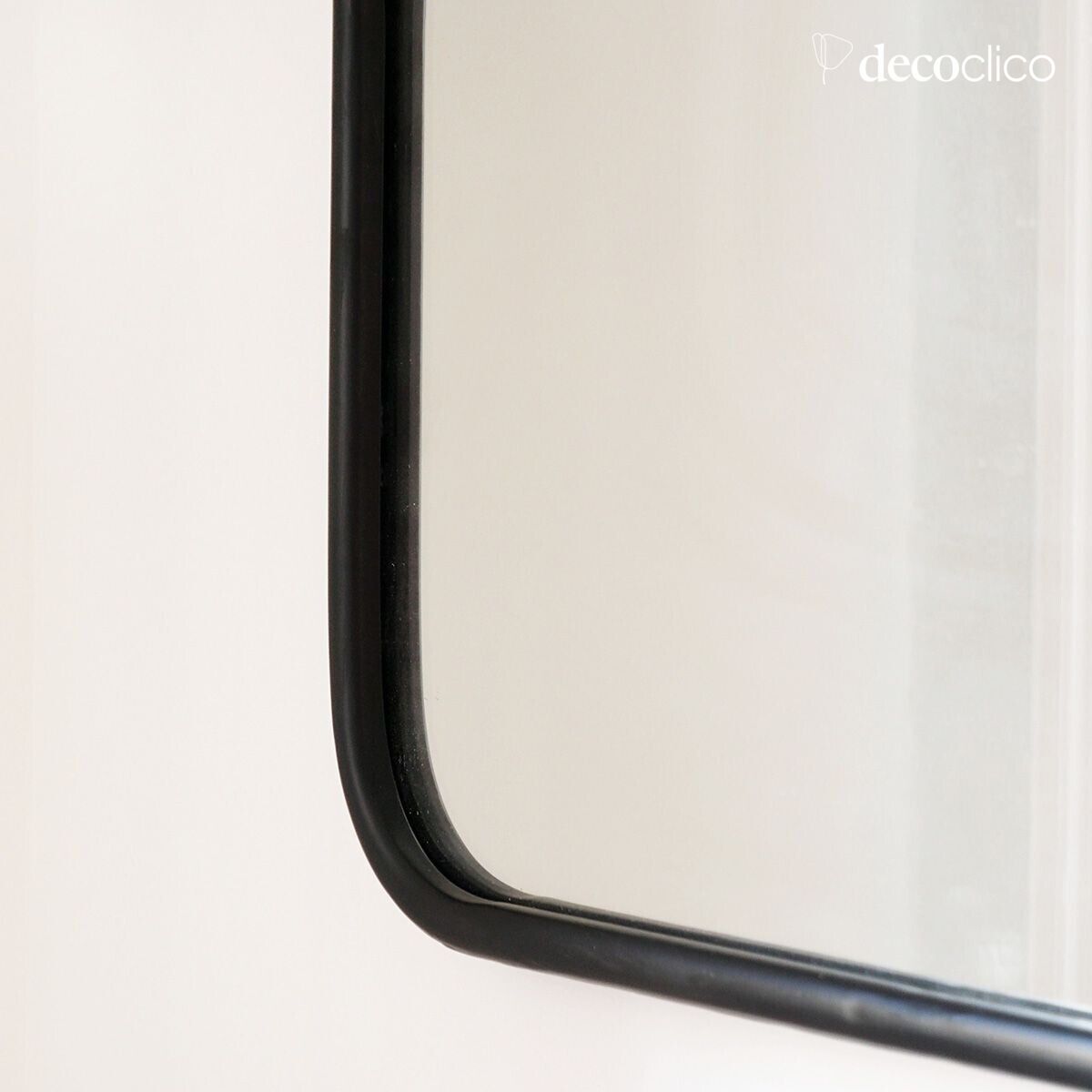 Square black metal mirror 45 x 45 cm  Uptown