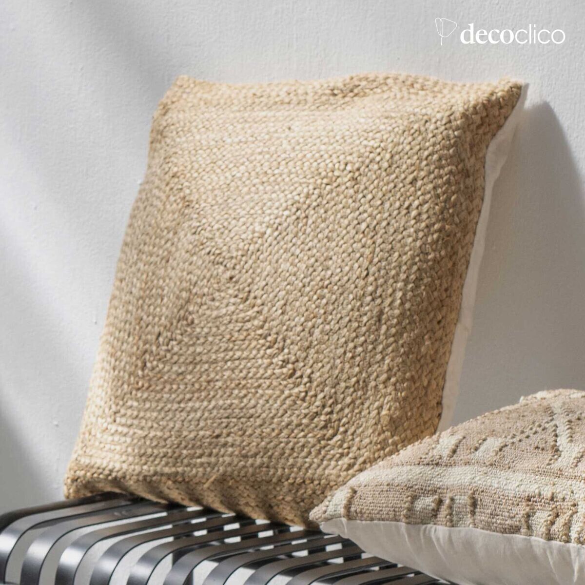 Square cushion in seagrass 60 x 60 cm