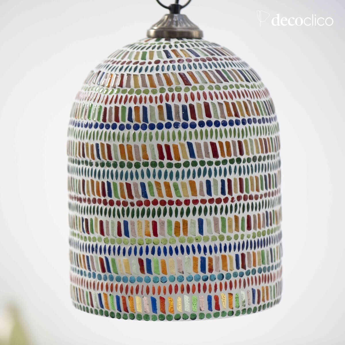 Suspension cloche en mosaïque de verre - multicolore Bangalore