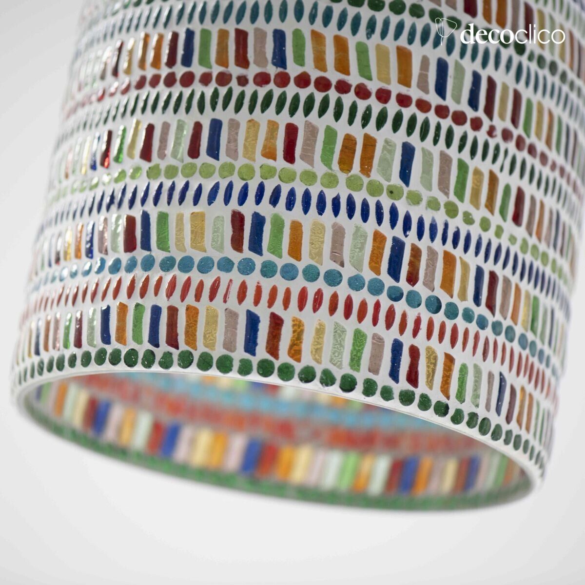 Suspension cloche en mosaïque de verre - multicolore Bangalore