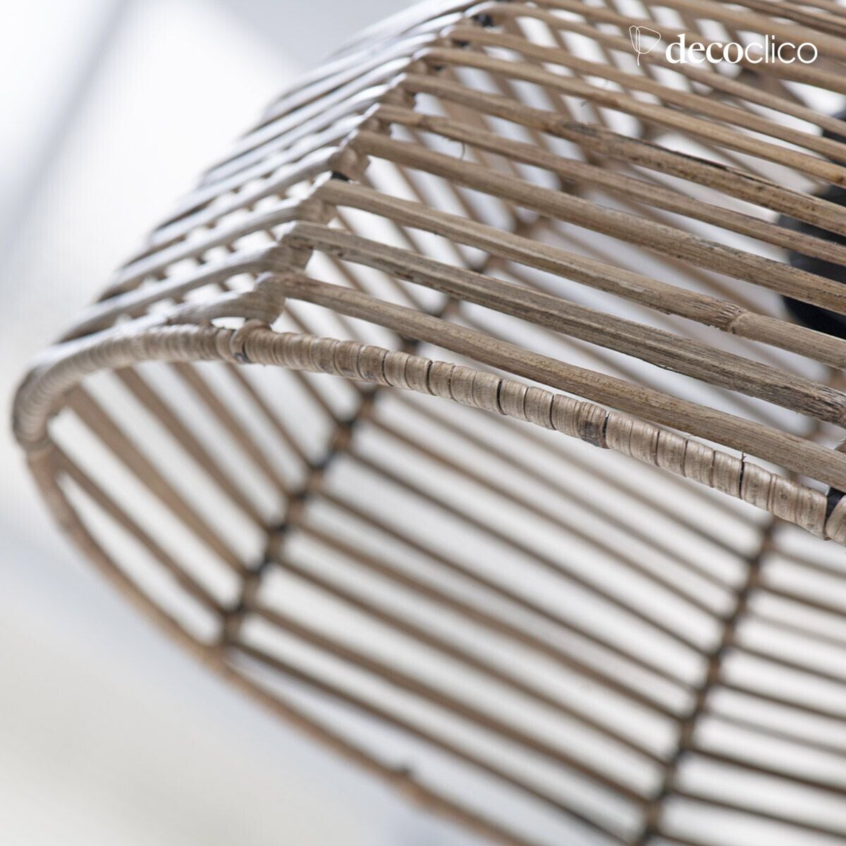 Suspension cloche en rotin naturel (non éléctrifiée) Kamo