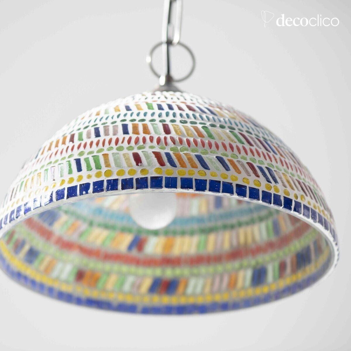 Suspensión de cúpula de mosaico de vidrio - multicolor Bangalore