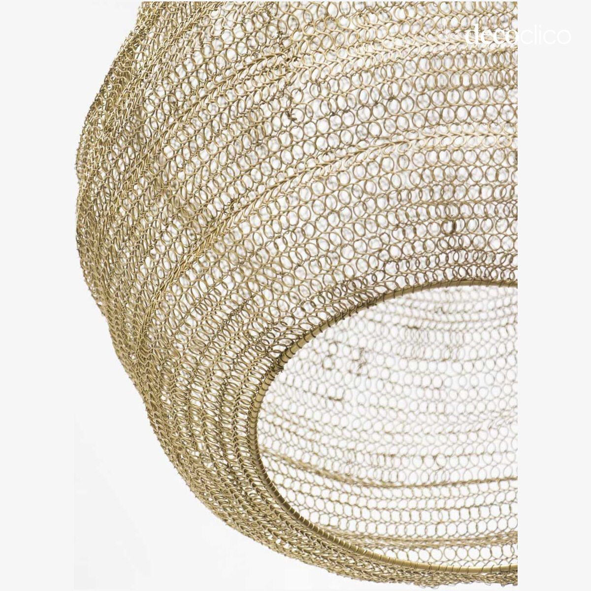 Suspension en fil métallique doré (non éléctrifiée)