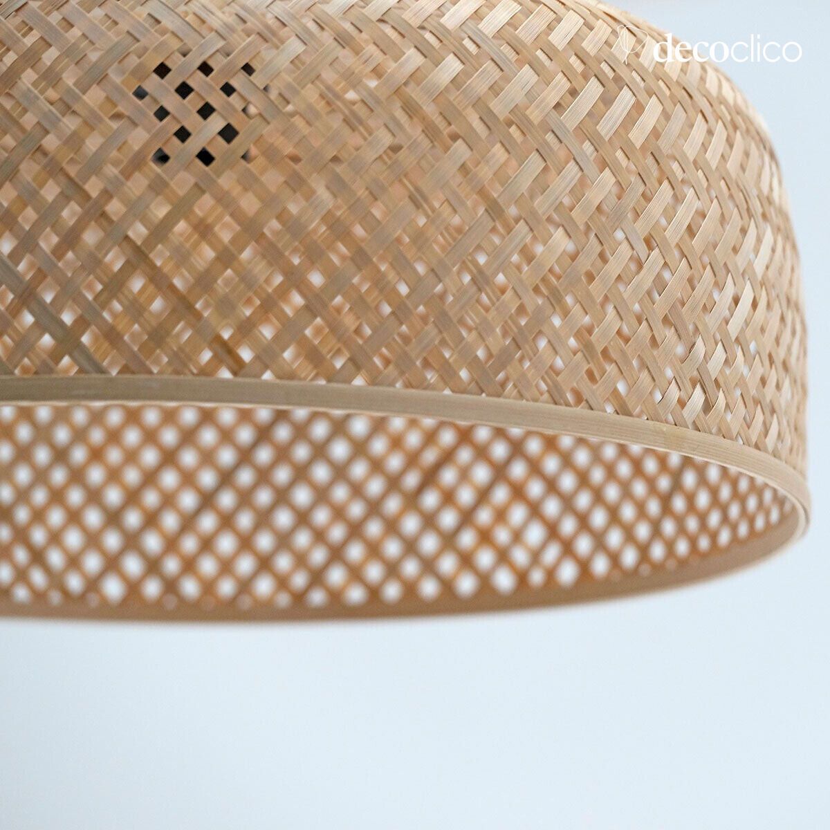 Suspension XXL en bambou naturel (non éléctrifiée) fait main