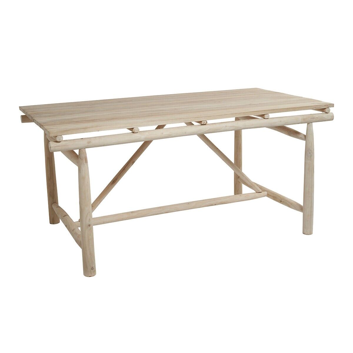 Table à manger rectangulaire en bois de teck Pepper