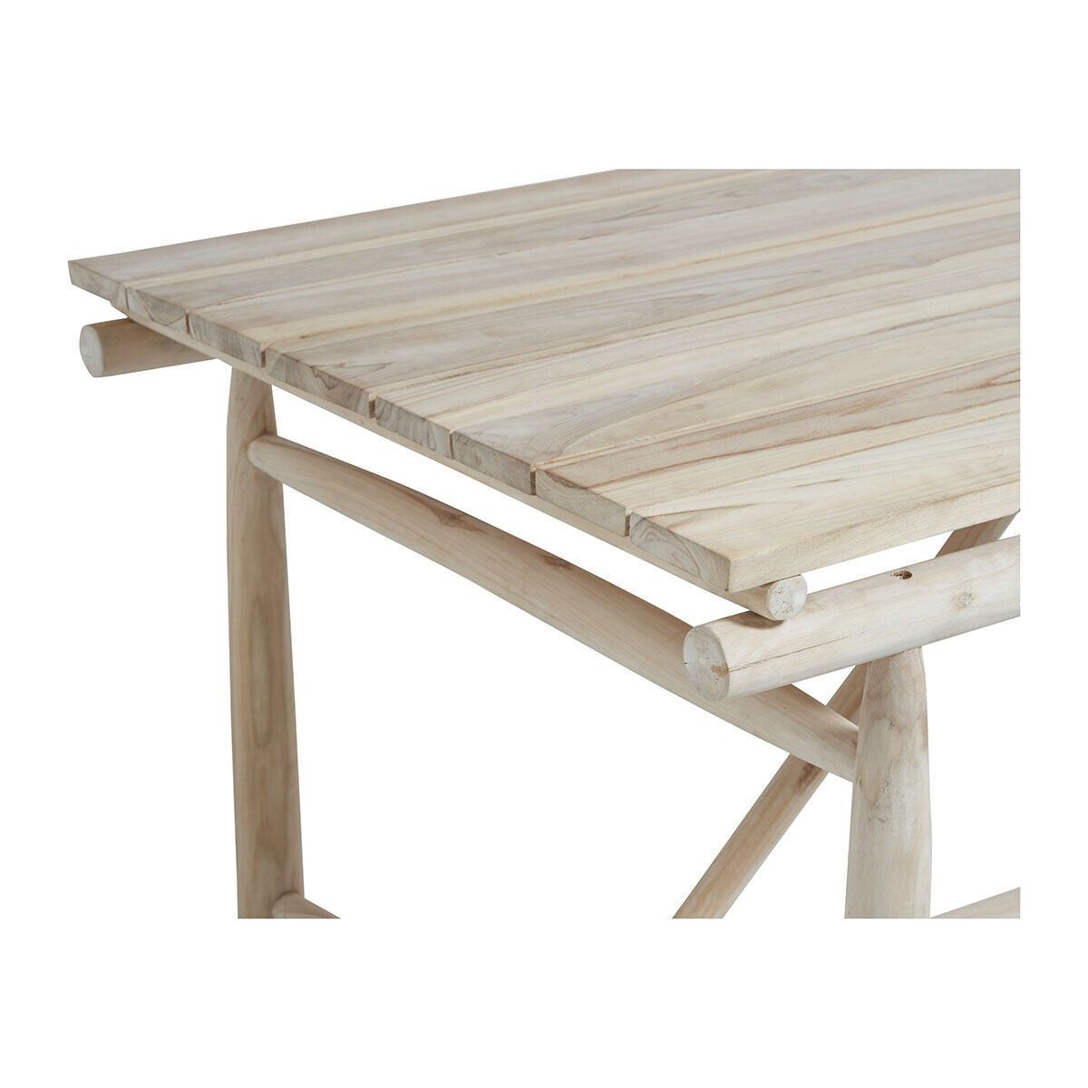 Table à manger rectangulaire en bois de teck Pepper