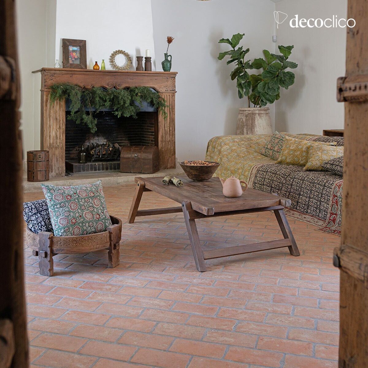 Table basse pliante en bois recyclé Pamir