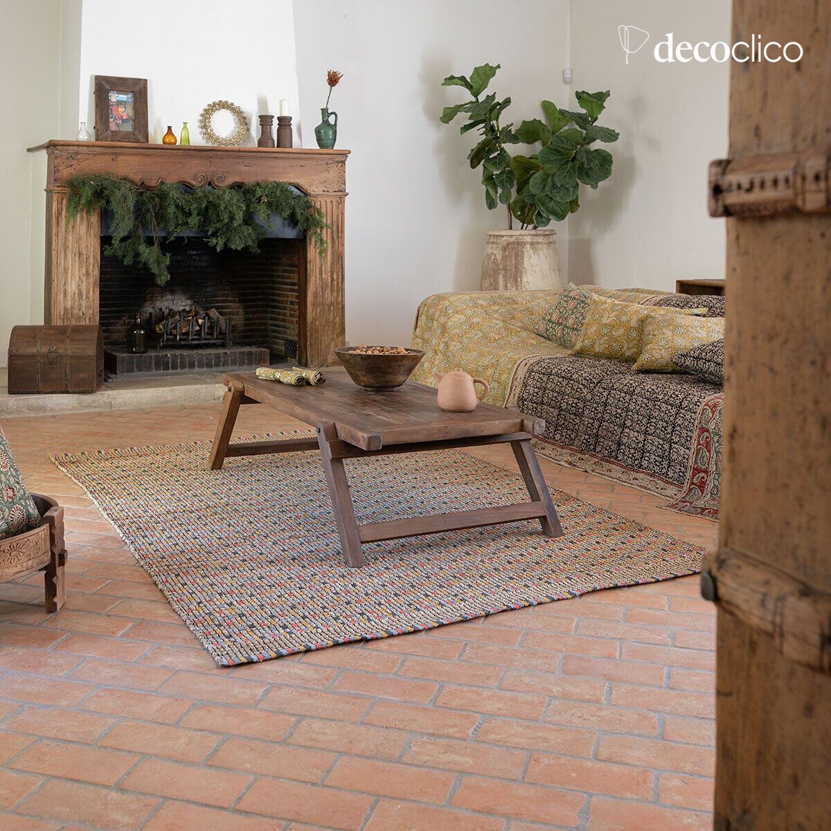 Table basse pliante en bois recyclé Pamir