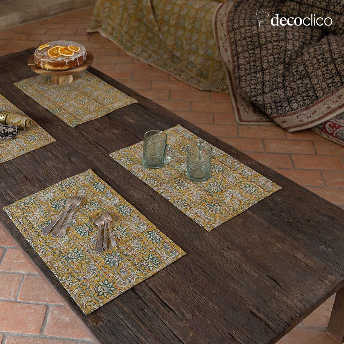 Table basse rectangulaire en bois recyclé foncé Vermont