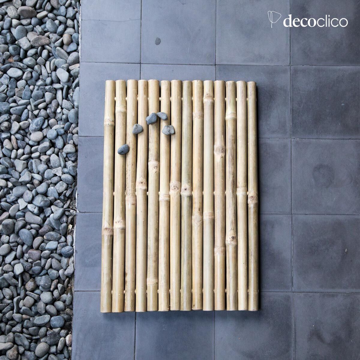 Tapis de bain en bambou naturel Taman