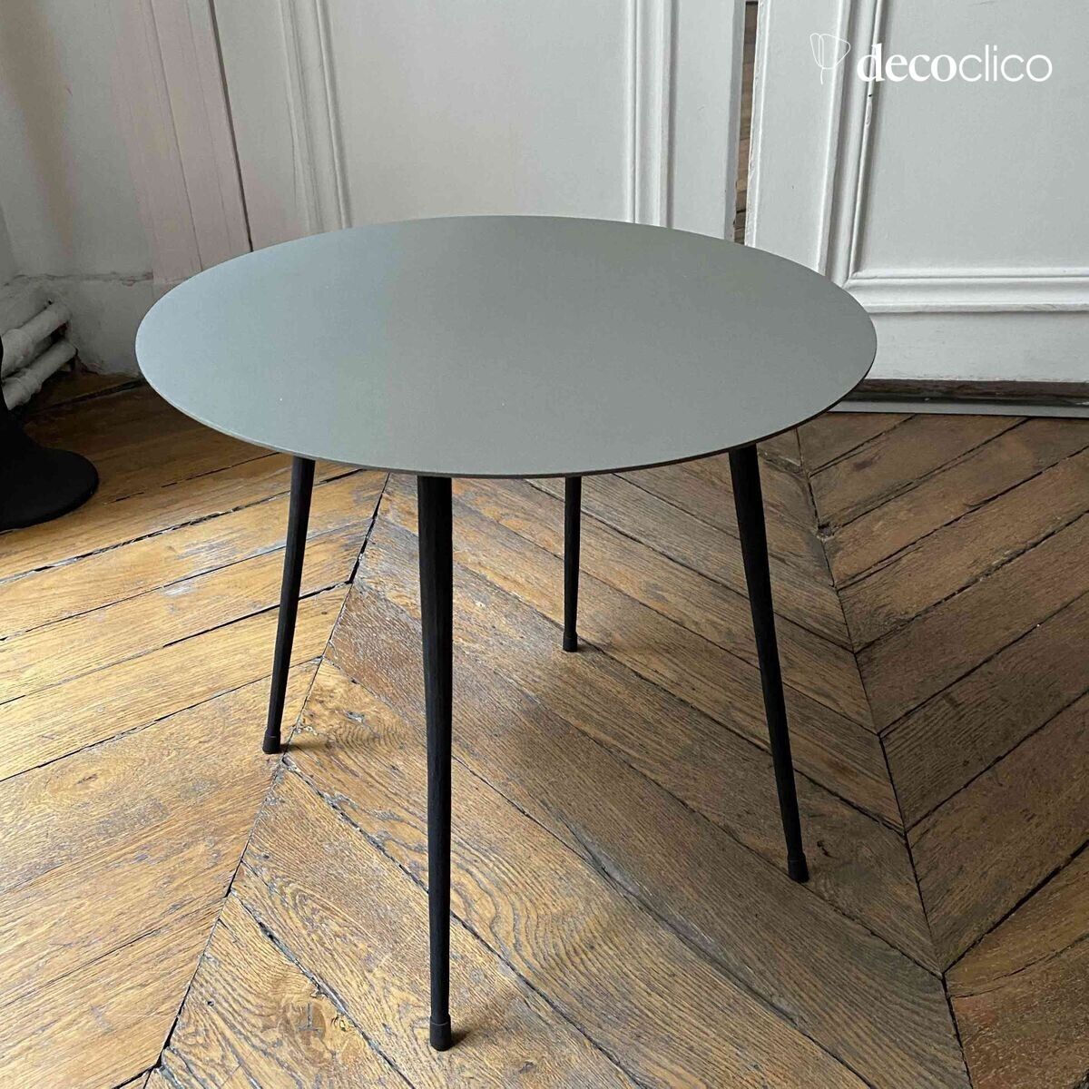 Tavolino da caffè D 45 cm in metallo verde oliva Tosca