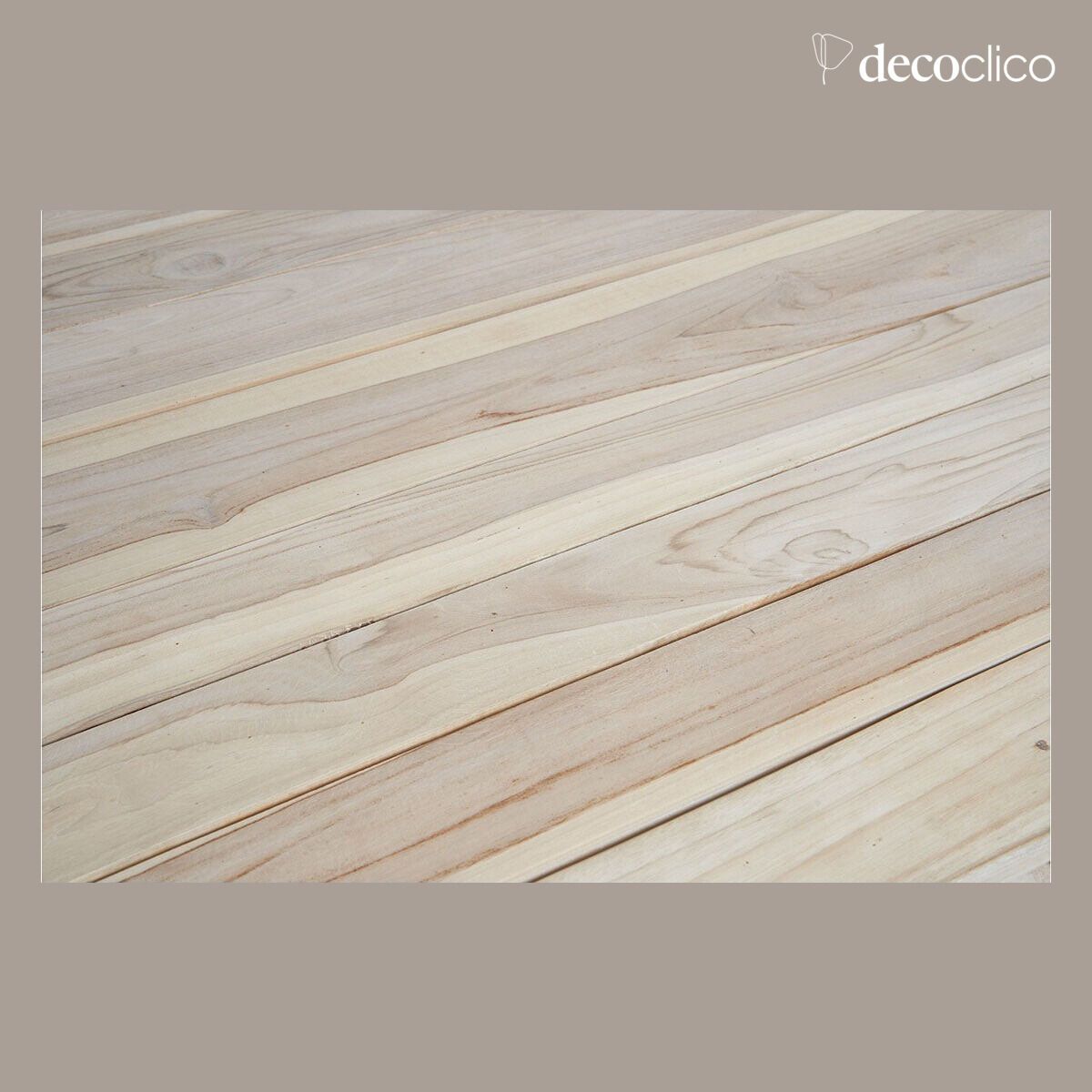 Tavolo da pranzo rettangolare in legno di teak Pepper