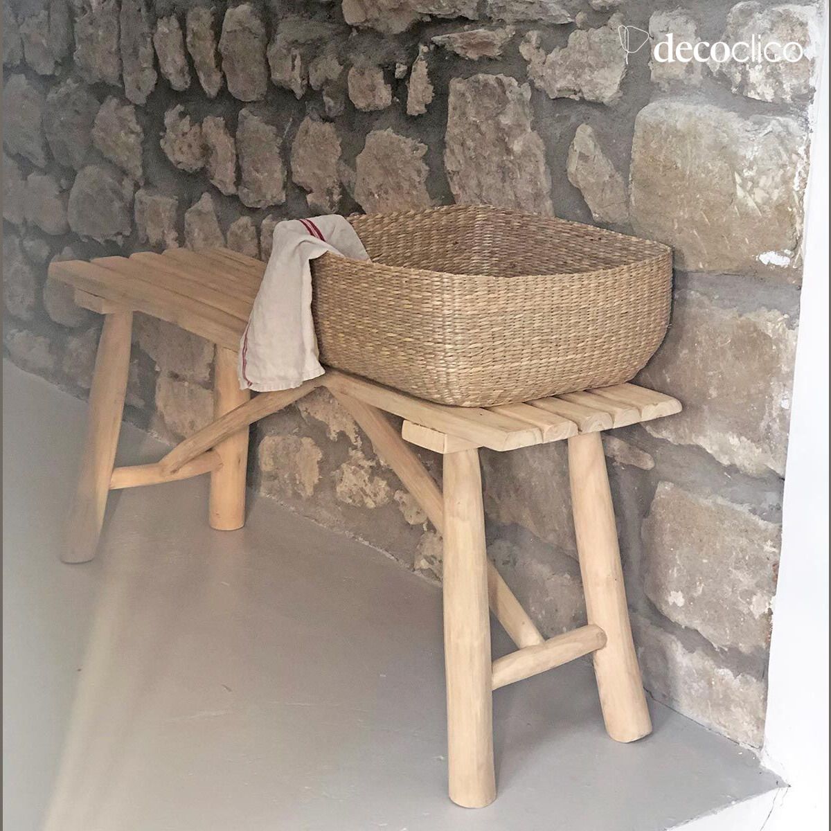 Teak houten bank Pepper