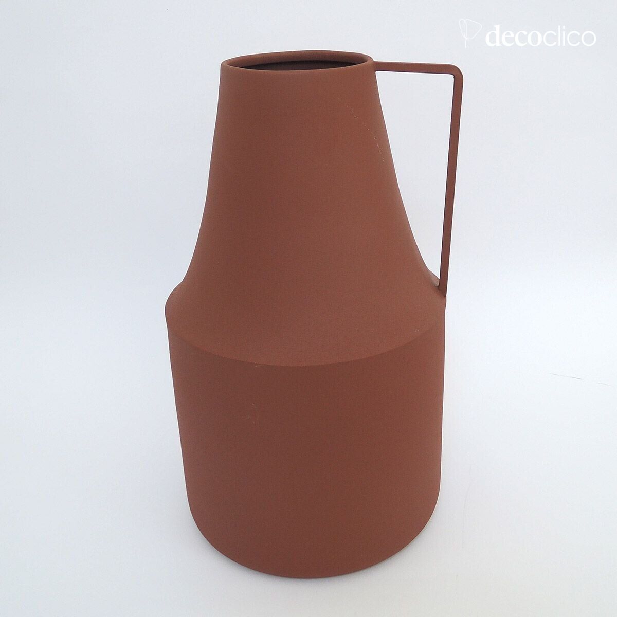 Terracotta metalen melkkan H38 cm Tosca