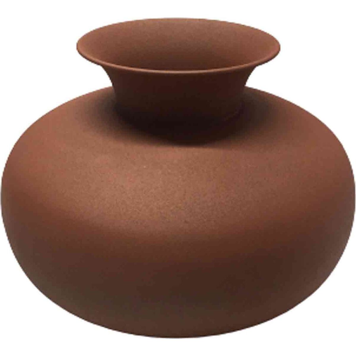 Terracotta metalen vaas H23 cm Tosca