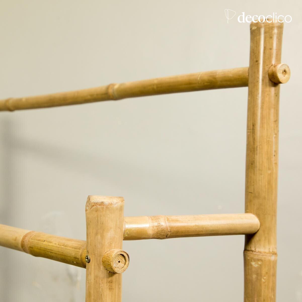 Toallero doble de bambú natural Taman