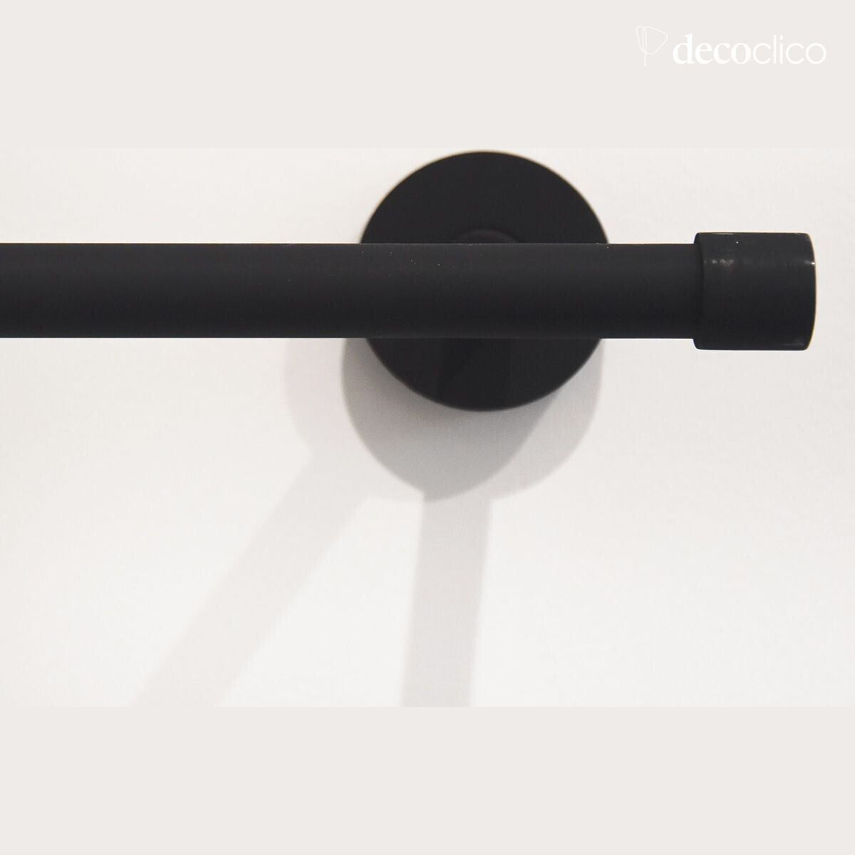 Towel rail in matt black brass Passage Vernet