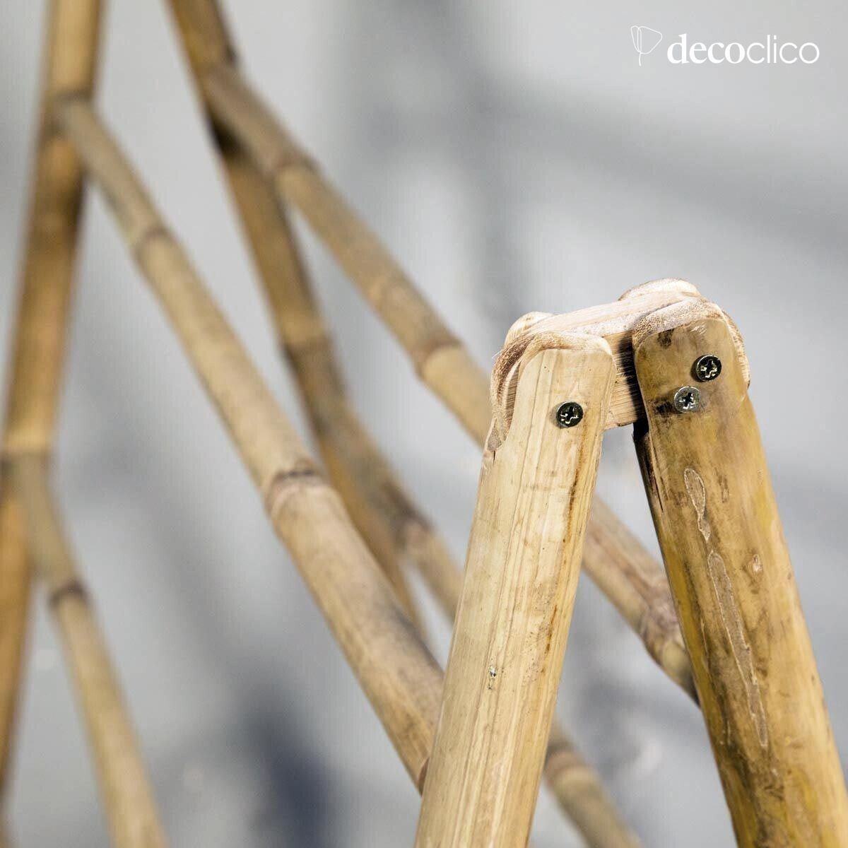 Towel rail with double ladder in natural bamboo Taman