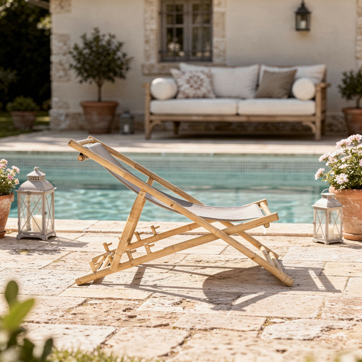 Tabouret En Bambou Naturel – Style Bohème Pour Maison & Jardin (occasion)