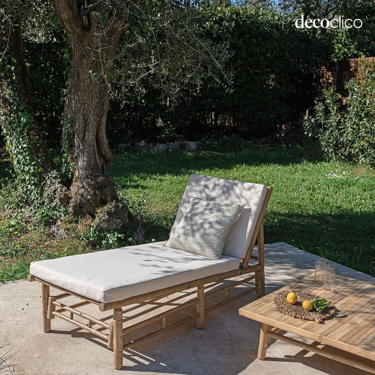 Transat en bambou naturel Taman