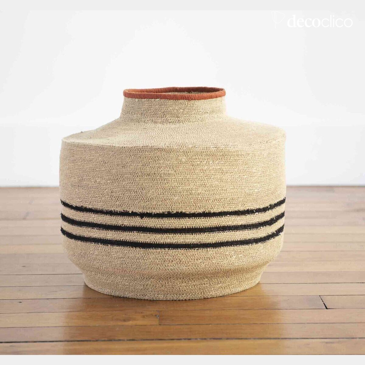 Vase aus natürlichem Seegras H 42 cm  Bayadère