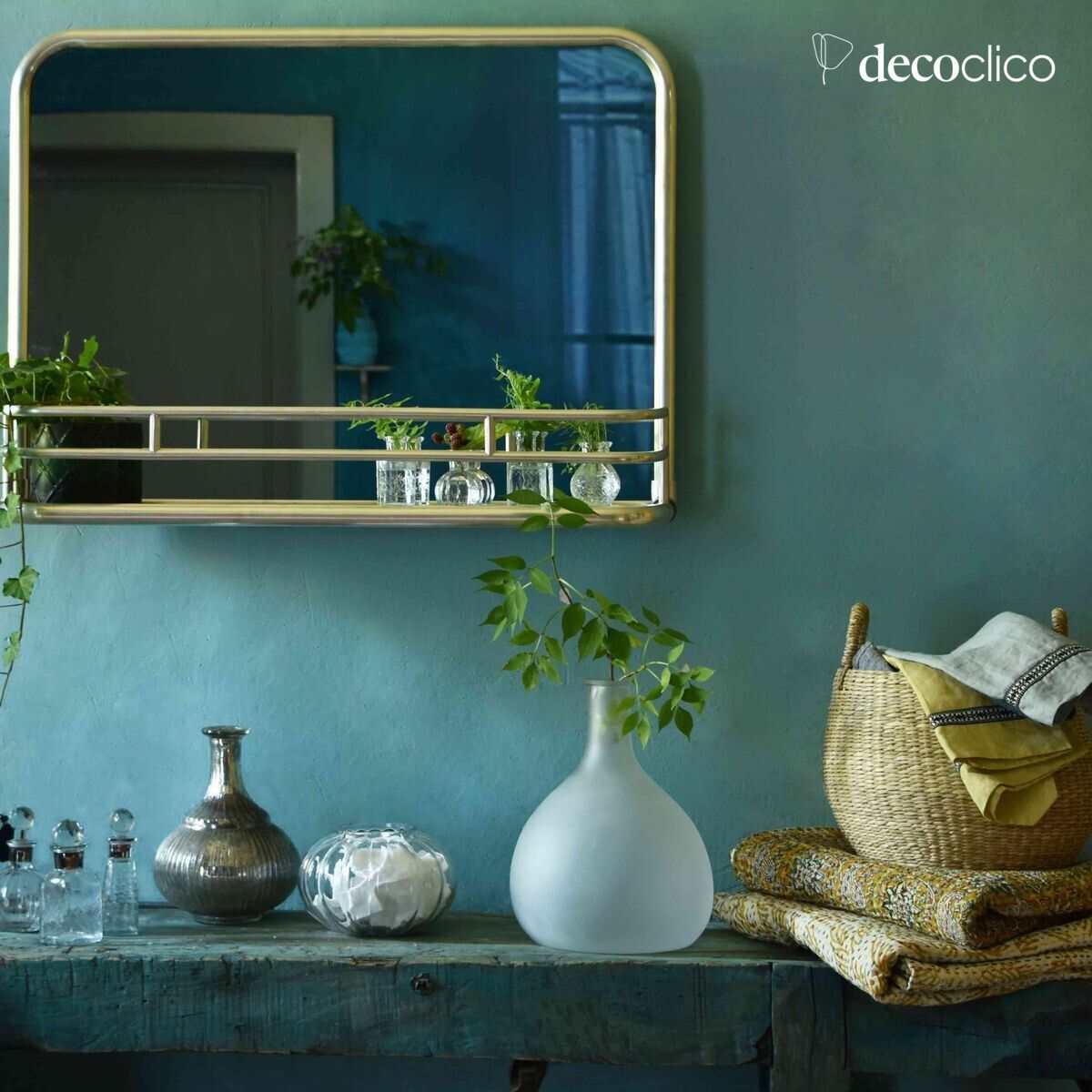 Vaso bombola in vetro smerigliato 30 x 22 cm Swann