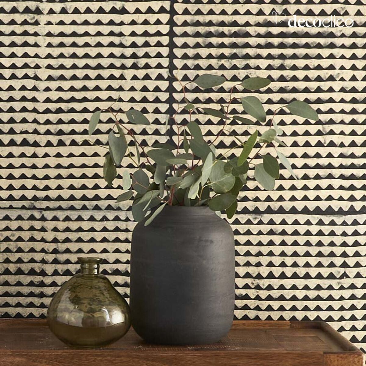 Vaso in terracotta carbone Petra fatto a mano