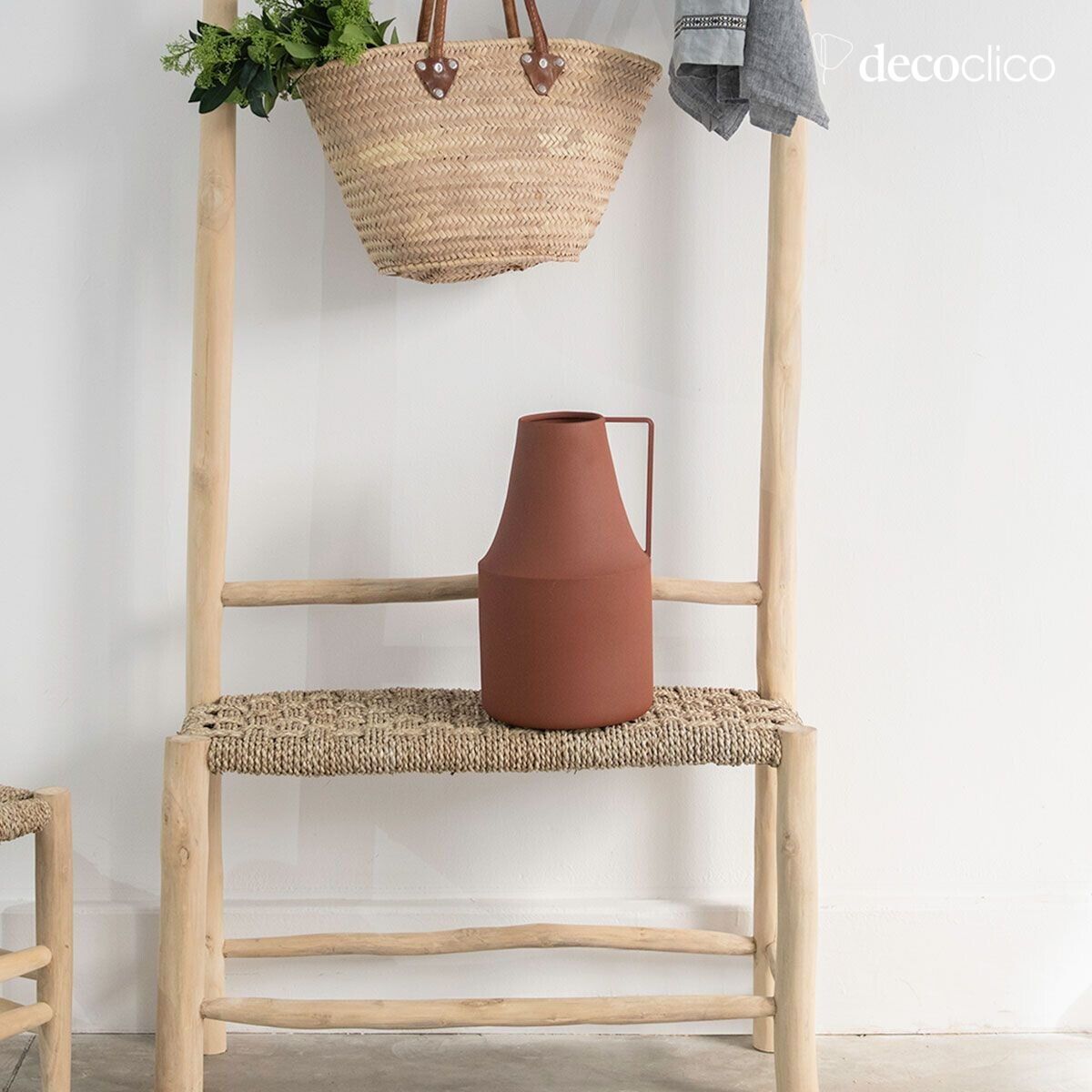 Vaso per il latte in metallo terracotta H38 cm  Tosca