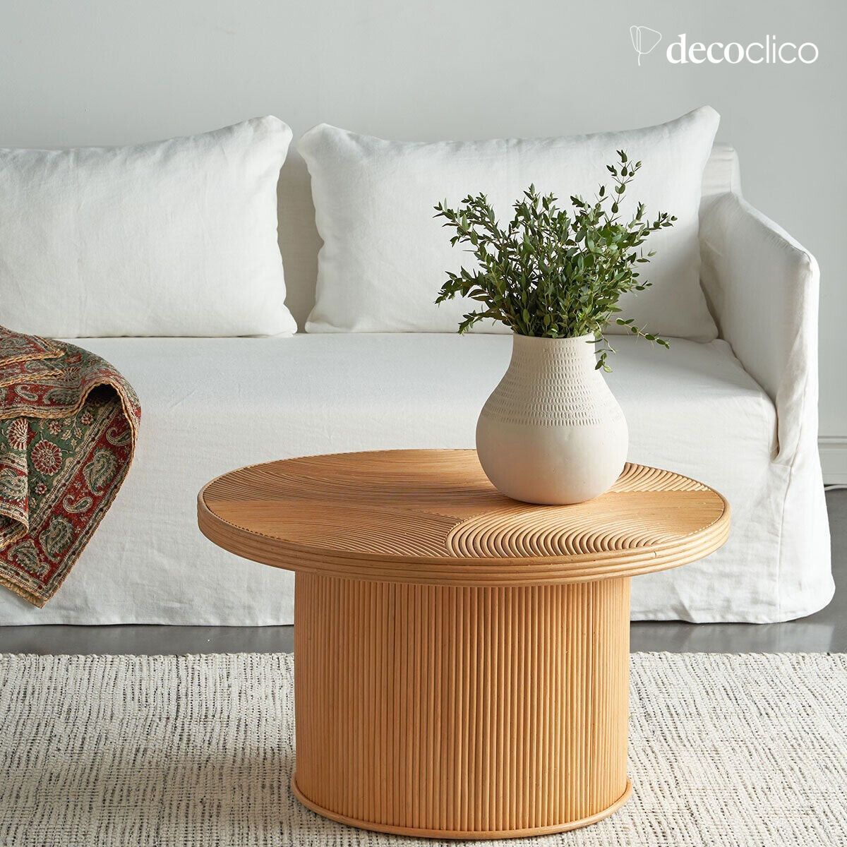 Vaso sfera decorativo in cartapesta fatto a mano Pia