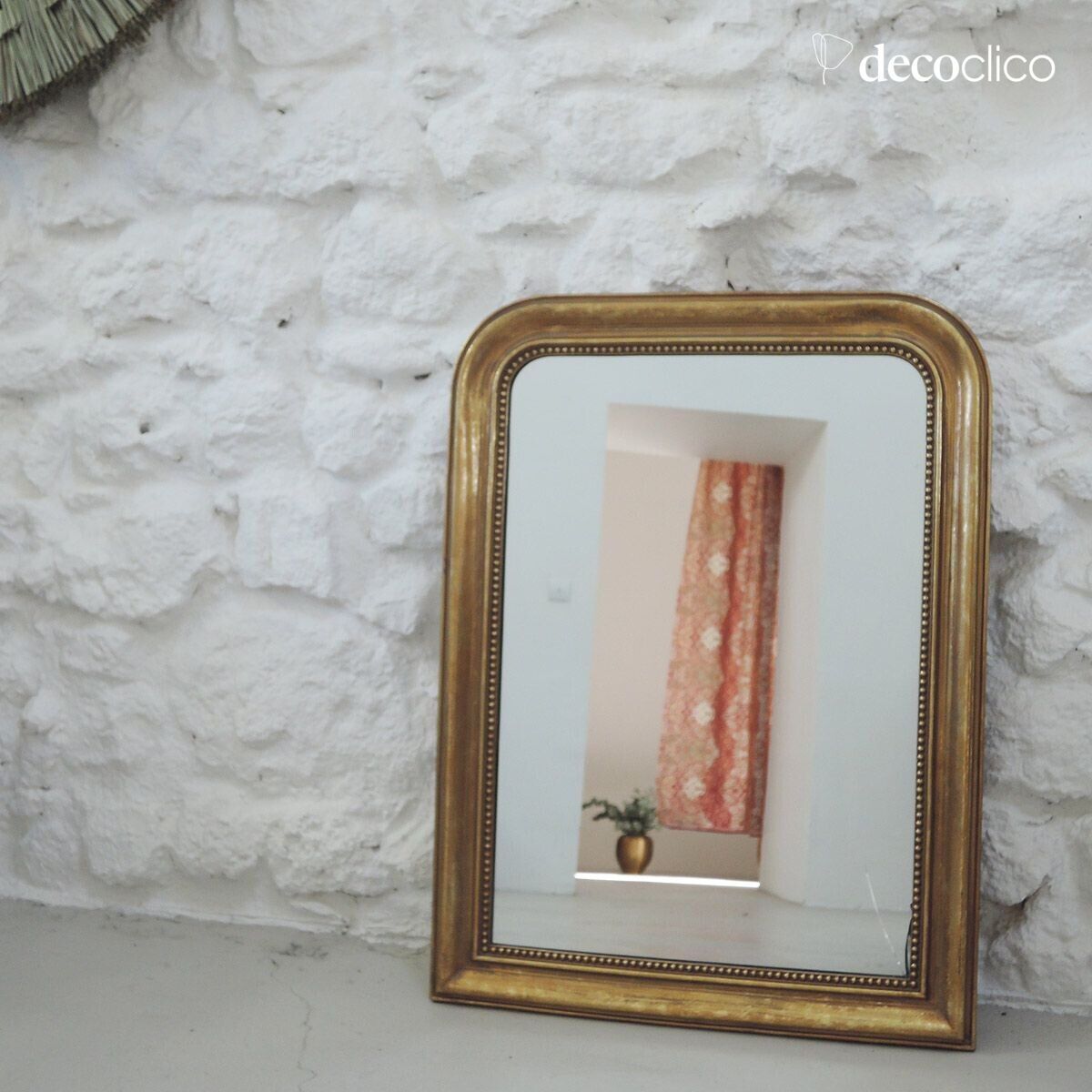 Vergulde overmantel spiegel 59 x 78 cm Manderley