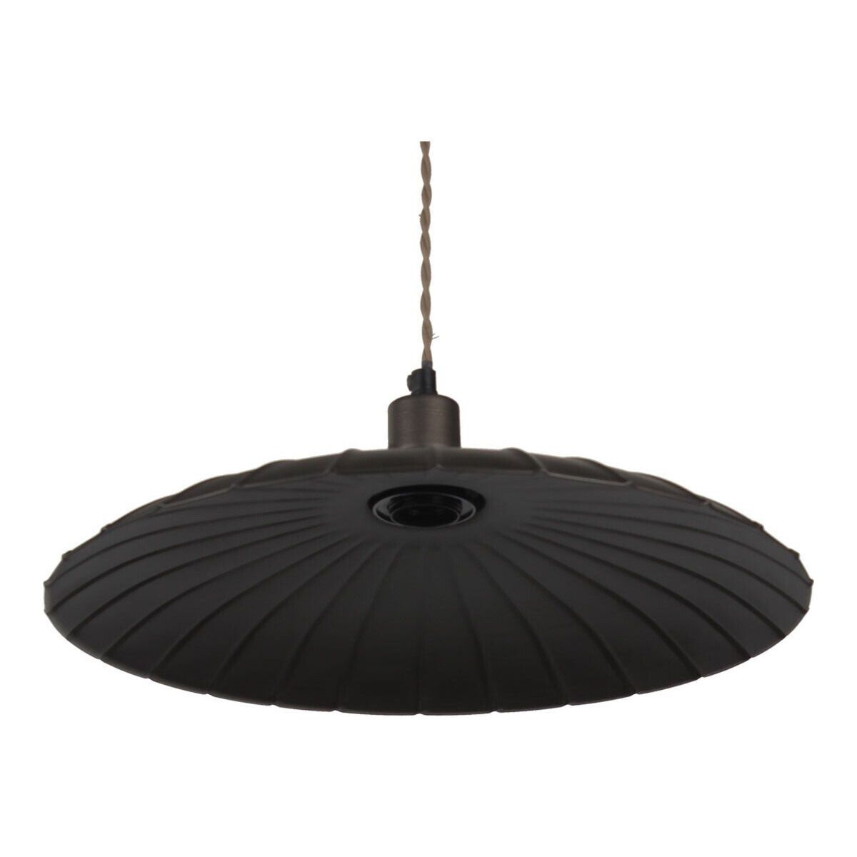 Vintage charcoal-colored metal hanger Odette