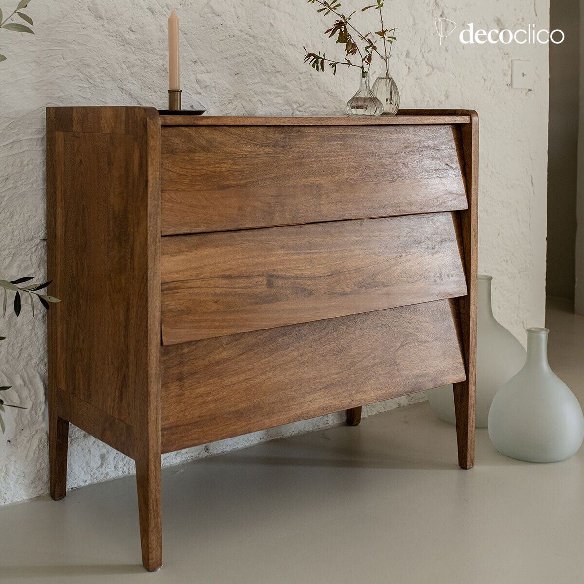 Mango ladekast met 3 laden Vintage