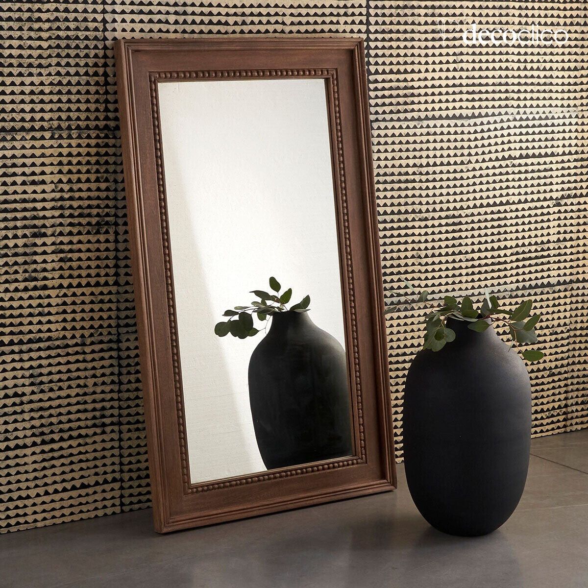 Vintage mango wood framed mirror 70 x 120 cm