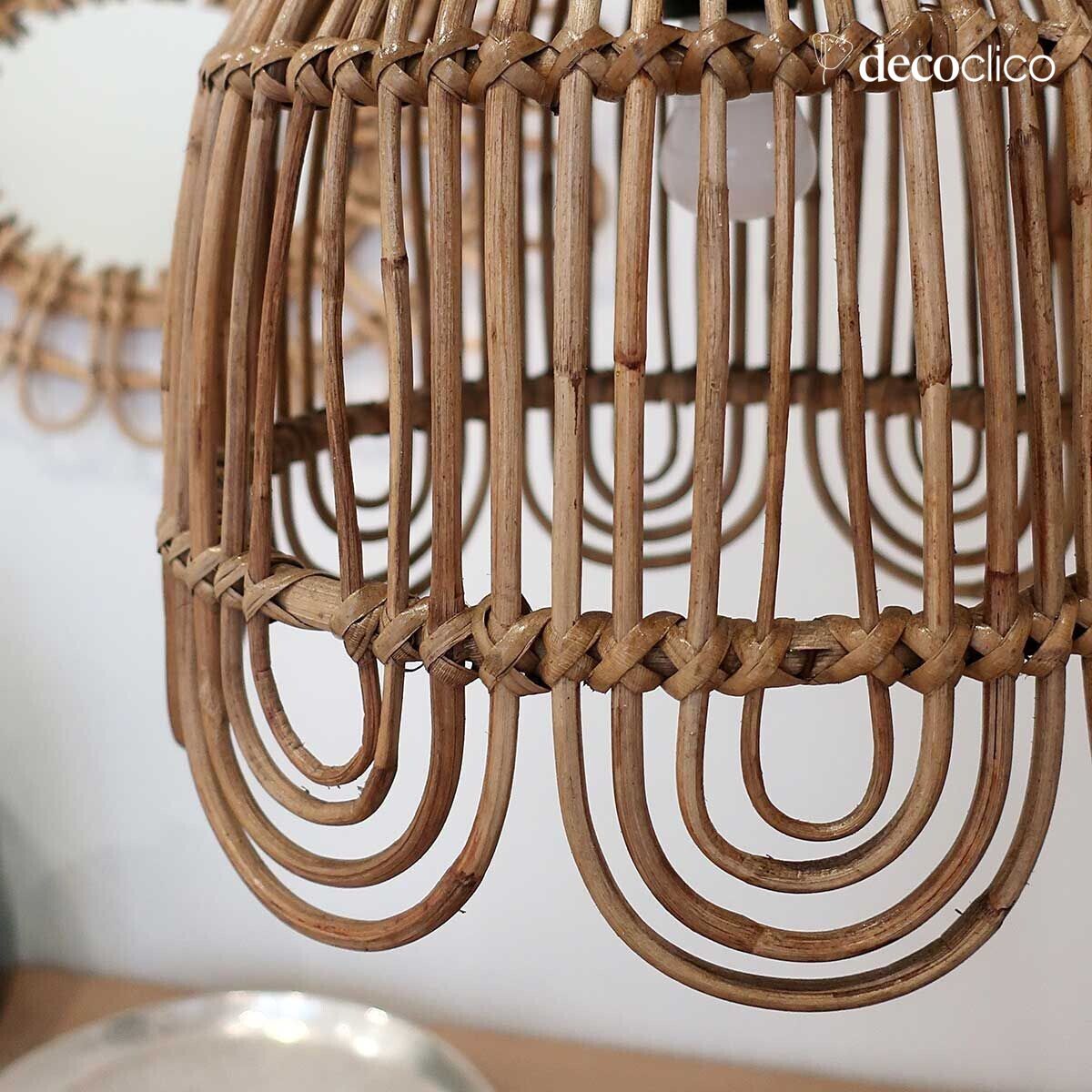 Vintage natural rattan hammock (not electrified) Moka