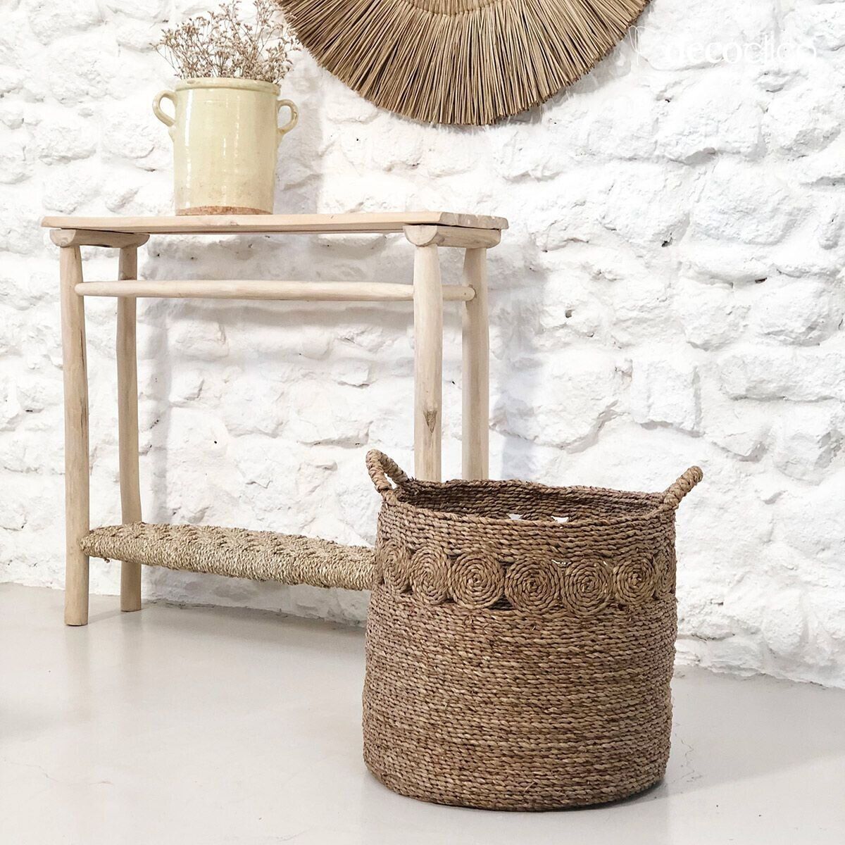 Vintage stijl mendong mand Sumba