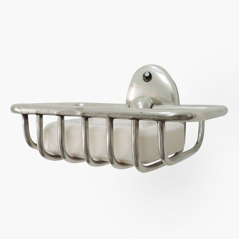 Wall-mounted soap dish in nickel silver Chaumont