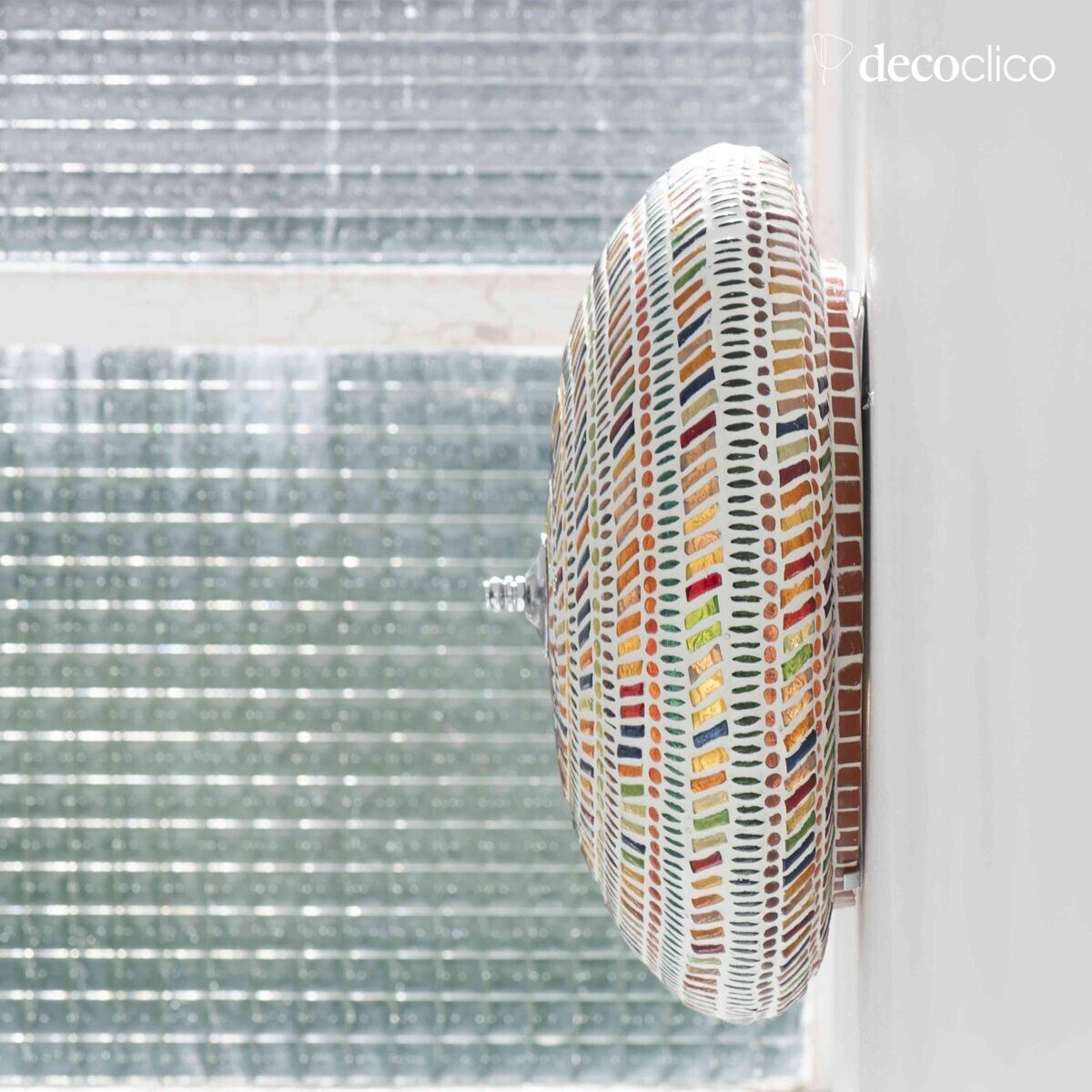 Wall or ceiling lamp in glass mosaic - multicolored Bangalore