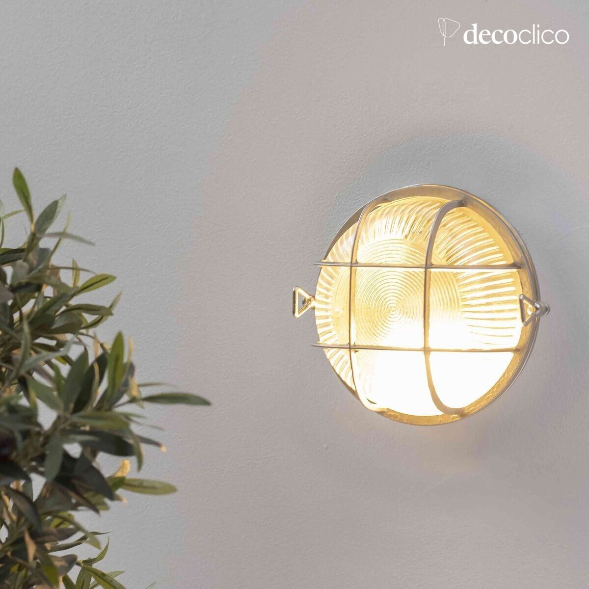 Wandlamp in mat nikkel Egee