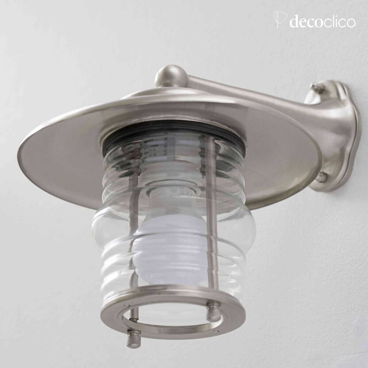 Wandlamp in mat nikkel Egee