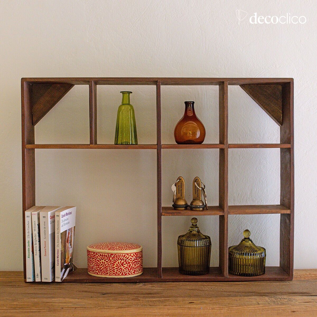 Wandplank van gerecycled hout Pamir