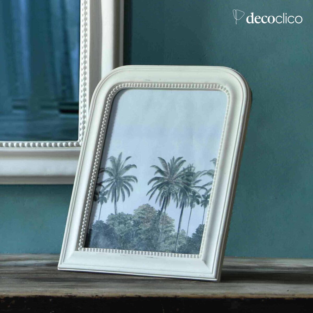 White trumeau-style photo frame 31 x 26 cm Manderley